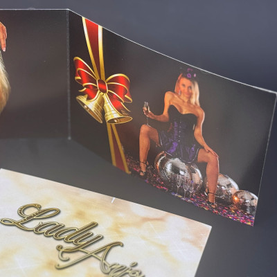 Weihnachtskarte Lady Anja Classic von 2015 Sammlerstück