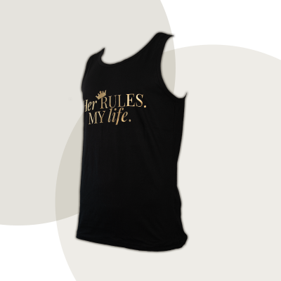 Muscle-Shirt „Her RULES. MY life.“ - diskrete Version