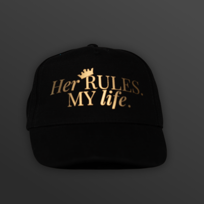Cap „Her RULES. MY life.“ - diskrete Version