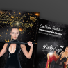 Handsignierte Autogrammkarte Latexkleid Peitsche