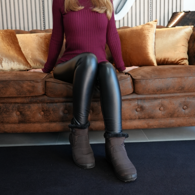Braune Ortho-BJ Winterstiefel