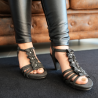 Schwarze Sandalen mit Absatz der Marke Marco Tozzi