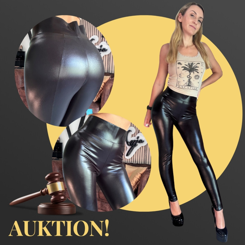 Getragene Wetlook Leggings